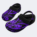 Goth Liquid Purple - Fur Lined Slippers/Sandals