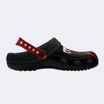 Horror Movie Graphic Print - Fur Lined Slippers/Sandals