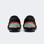 Love Is The Answer Skull Print - Slip On Shoes