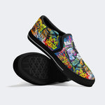 Unisex Boxer Graffiti Kunstdruck - Slip On Schuhe 