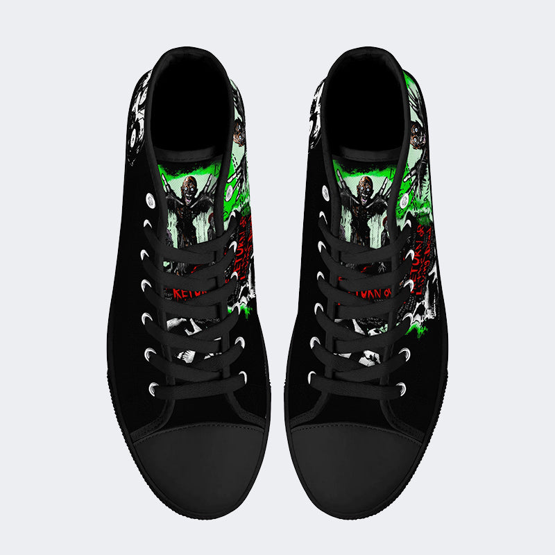 Unisex Horror Movie - High Top Canvas