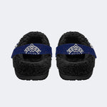 Death Moth Vintage Print - Fur Lined Slippers/Sandals