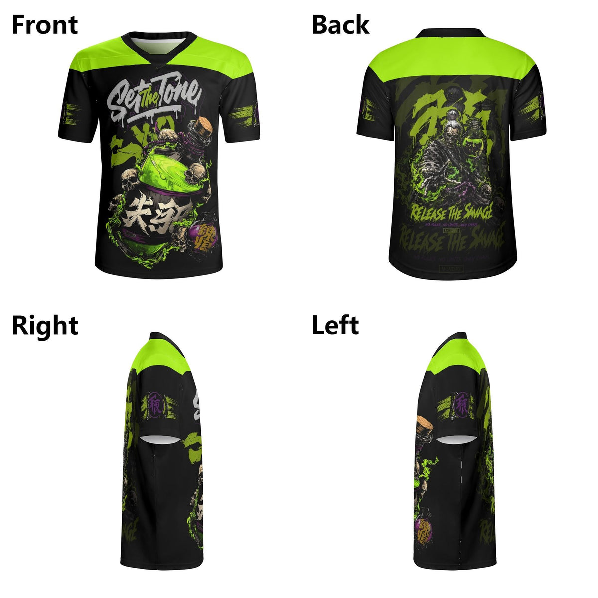 Green Potion Graffiti - Men's All Over Printing Rugby Jersey