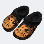 Gothic Spooky Halloween Moon - Fur Lined Slippers/Sandals
