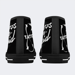 Unisex Tattoo Are Stupid Print - High Top Canvas