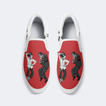 Pulp Frankenstein Halloween Print - Slip On Shoes