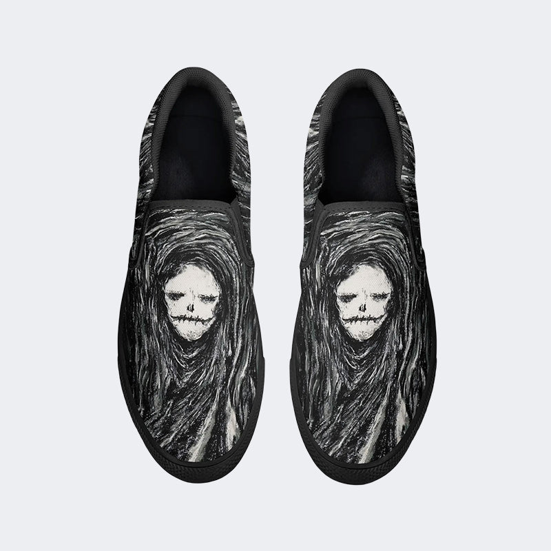 Unisex Horror Print - Slip On Shoes