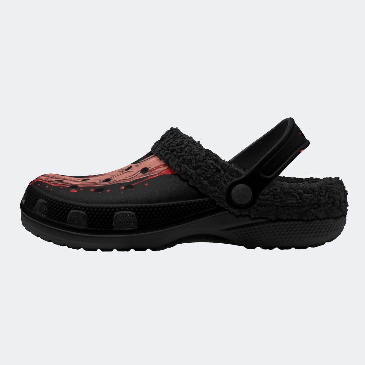 Gothic Gore Hand - Fur Lined Slippers/Sandals