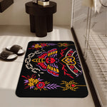 Colorful Death Moth Print - Foot Pad
