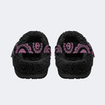 Paisley Skull Cross - Fur Lined Slippers/Sandals
