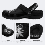 Pentagram Triple Moon - Fur Lined Slippers/Sandals