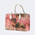 Roses of Heliogabal Print - Leather Handbag
