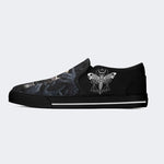 Unisex Skull Horror Print - Slip On Shoes