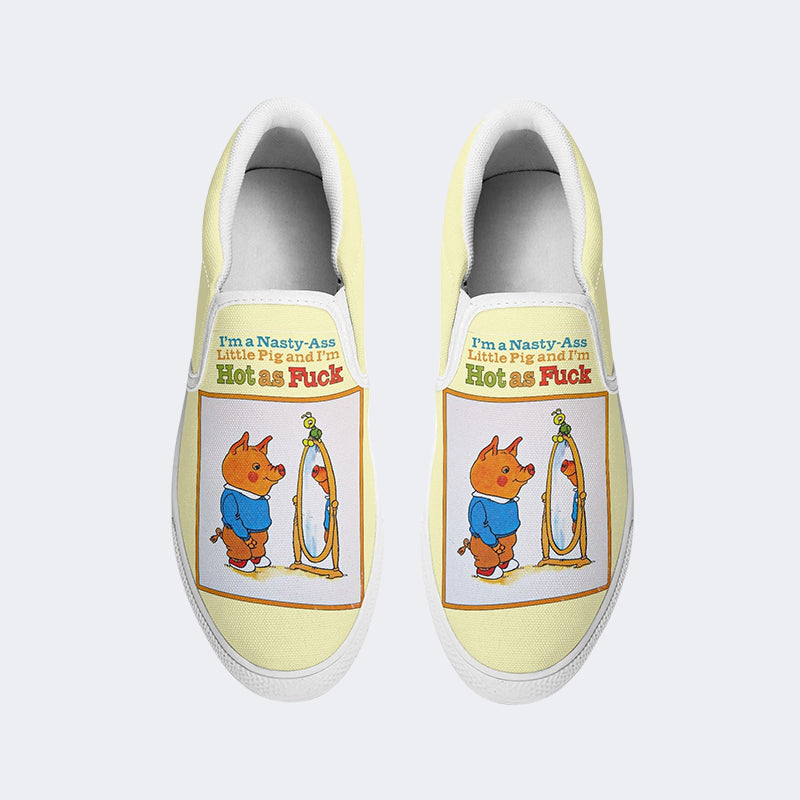 Funny Retro Art Print - Slip On Shoes