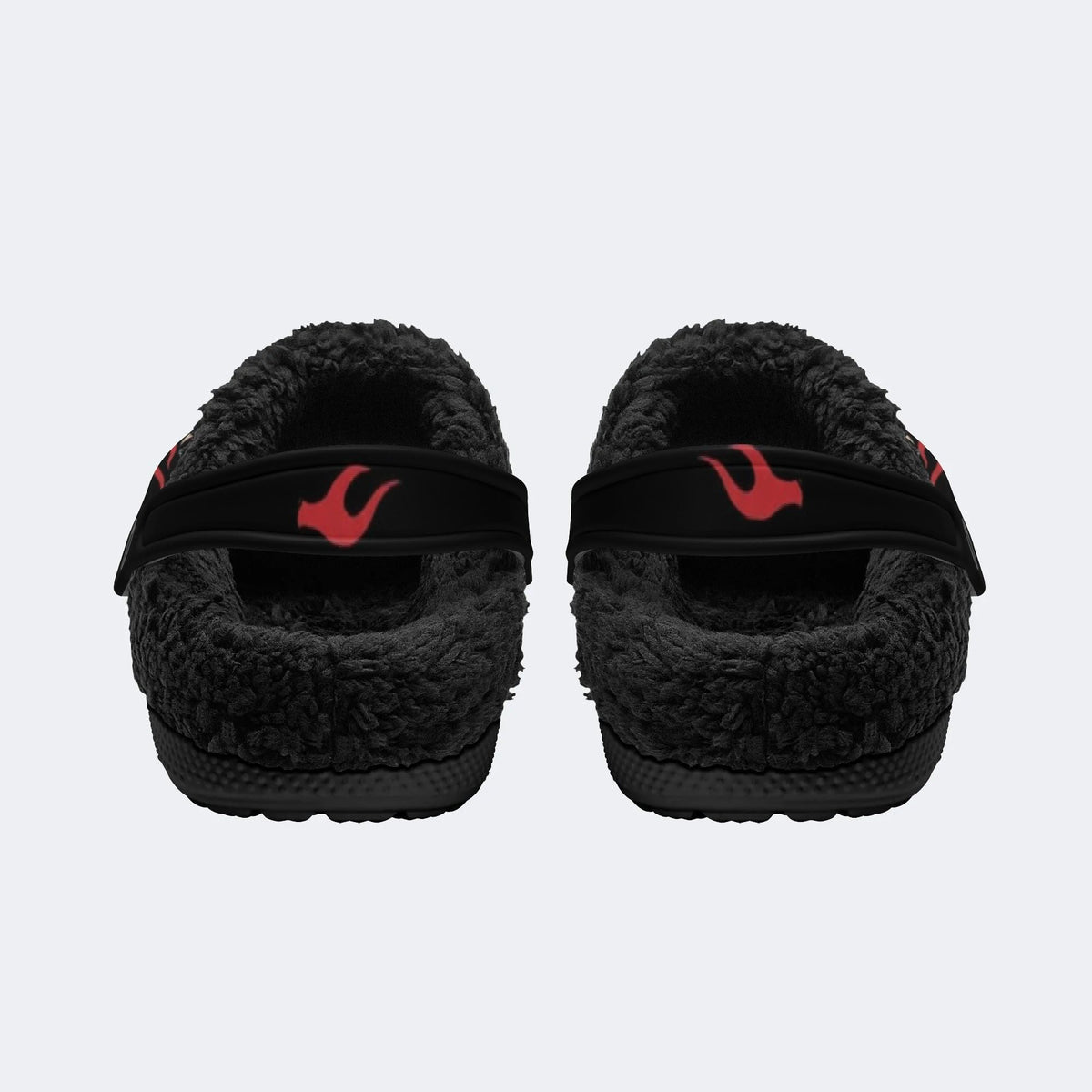 Dark Flame Dragon - Fur Lined Slippers/Sandals
