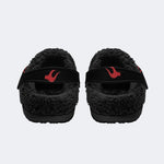 Dark Flame Dragon - Fur Lined Slippers/Sandals