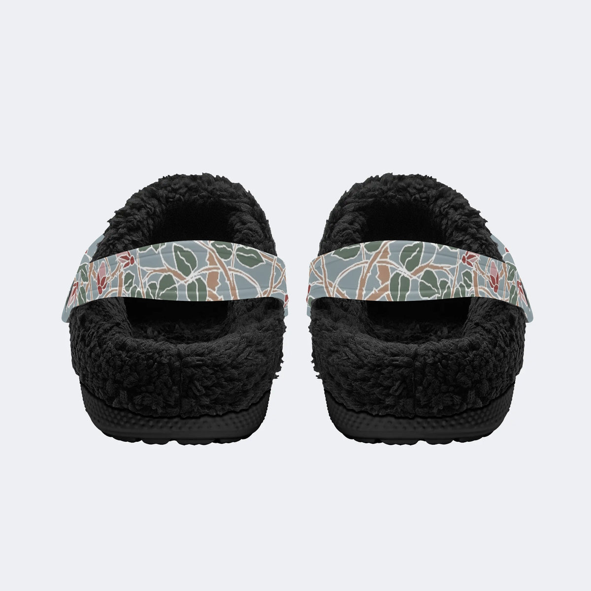 A hedge of briars and roses - Fur Lined Slippers/Sandals