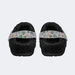 A hedge of briars and roses - Fur Lined Slippers/Sandals