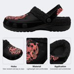 Octopus Raven Rose - Fur Lined Slippers/Sandals