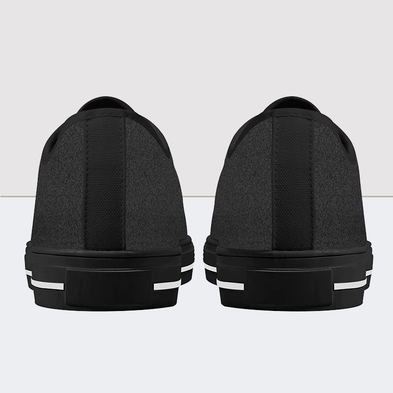 It’ll Pass Skull Low Top Canvas Shoes