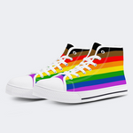 Philadelphia Pride Flag High Top Canvas Shoes