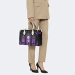 Forest Outside The Window - Leather Handbag