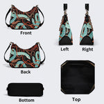 Green Snake Legend - Leather Crossbody Bag