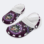 Classic Panther Print - Fur Lined Slippers/Sandals