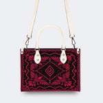 Red Eagle Totem - Leather Handbag