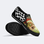 Funny Santa Claus Print - Slip On Shoes