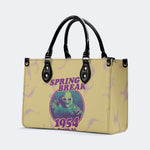 Horror Movies Print - Leather Handbag