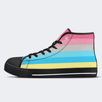 Genderflux Pride Flag High Top Canvas Shoes