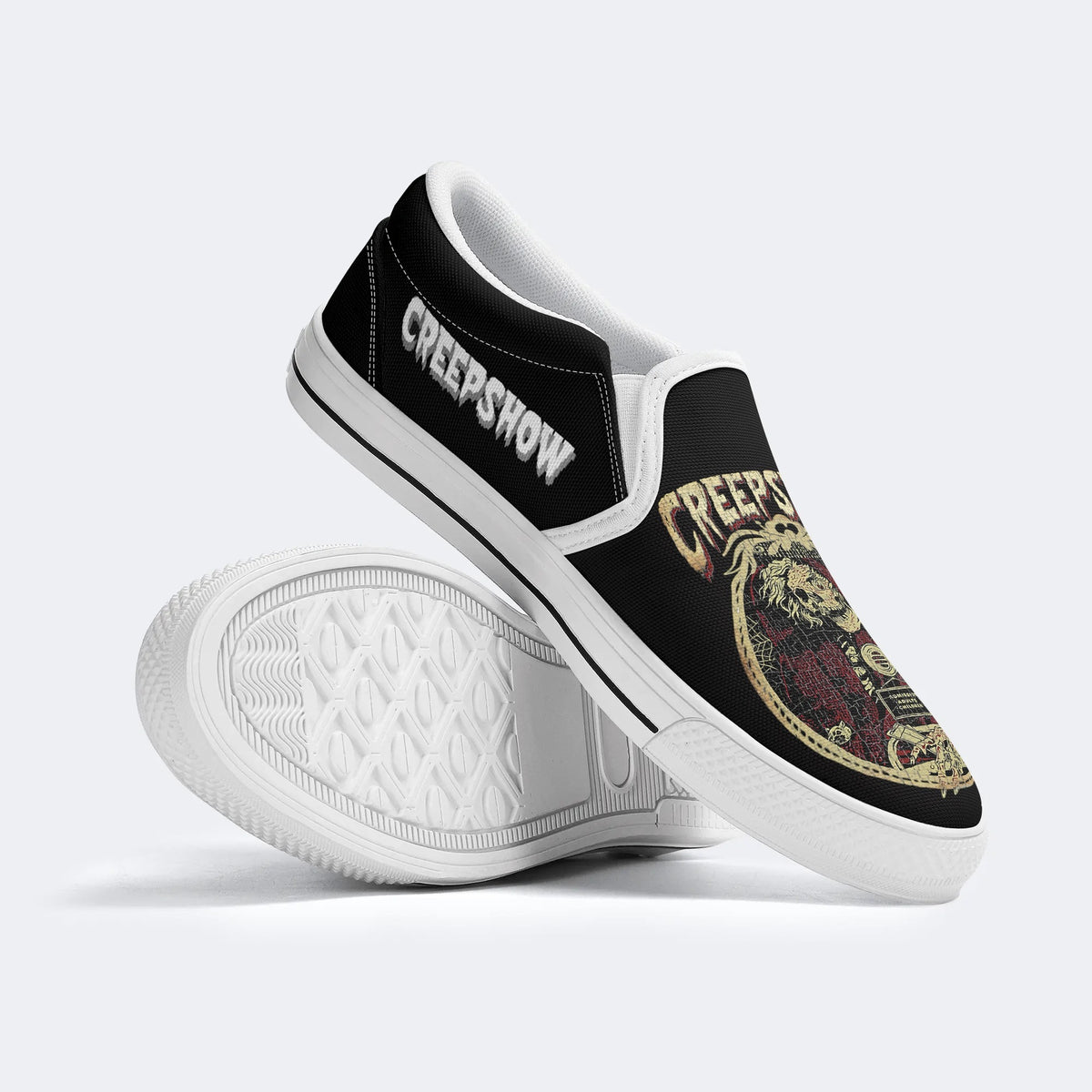 Horror Movie Vintage Graphic Printed- Slip On Shoes