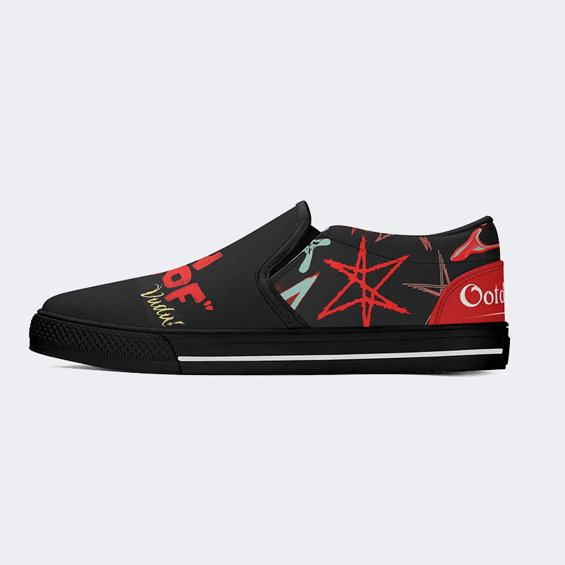 Unisex Horror Movie Print - Slip On Shoes