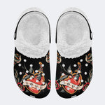 Love Pain Print - Fur Lined Slippers/Sandals