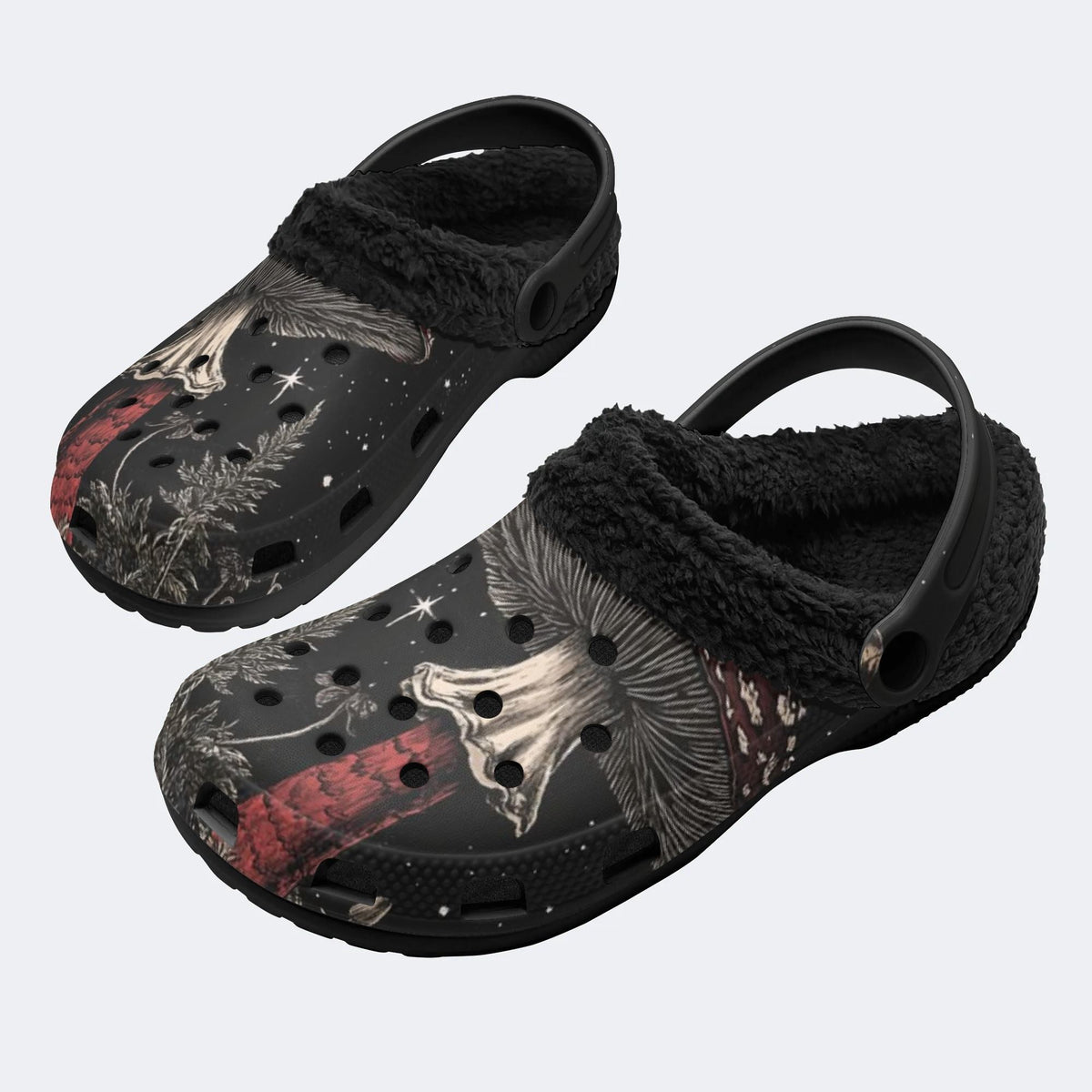 Mystic Forest Fungi - Fur Lined Slippers/Sandals