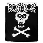 Gothic Skull Print - Three Piece Bedding Set