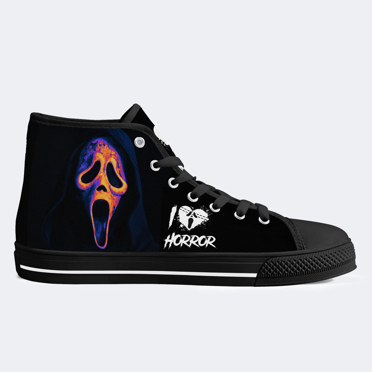 Scream The Grim Reaper Is Coming - High Top Canvas