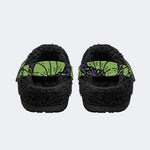 Moth Bug Print - Fur Lined Slippers/Sandals
