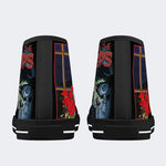 Unisex Vintage Horror Graphic - High Top Canvas