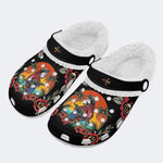 Tactical Parrot Print - Fur Lined Slippers/Sandals