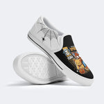 Spider Cat Print - Slip On Shoes