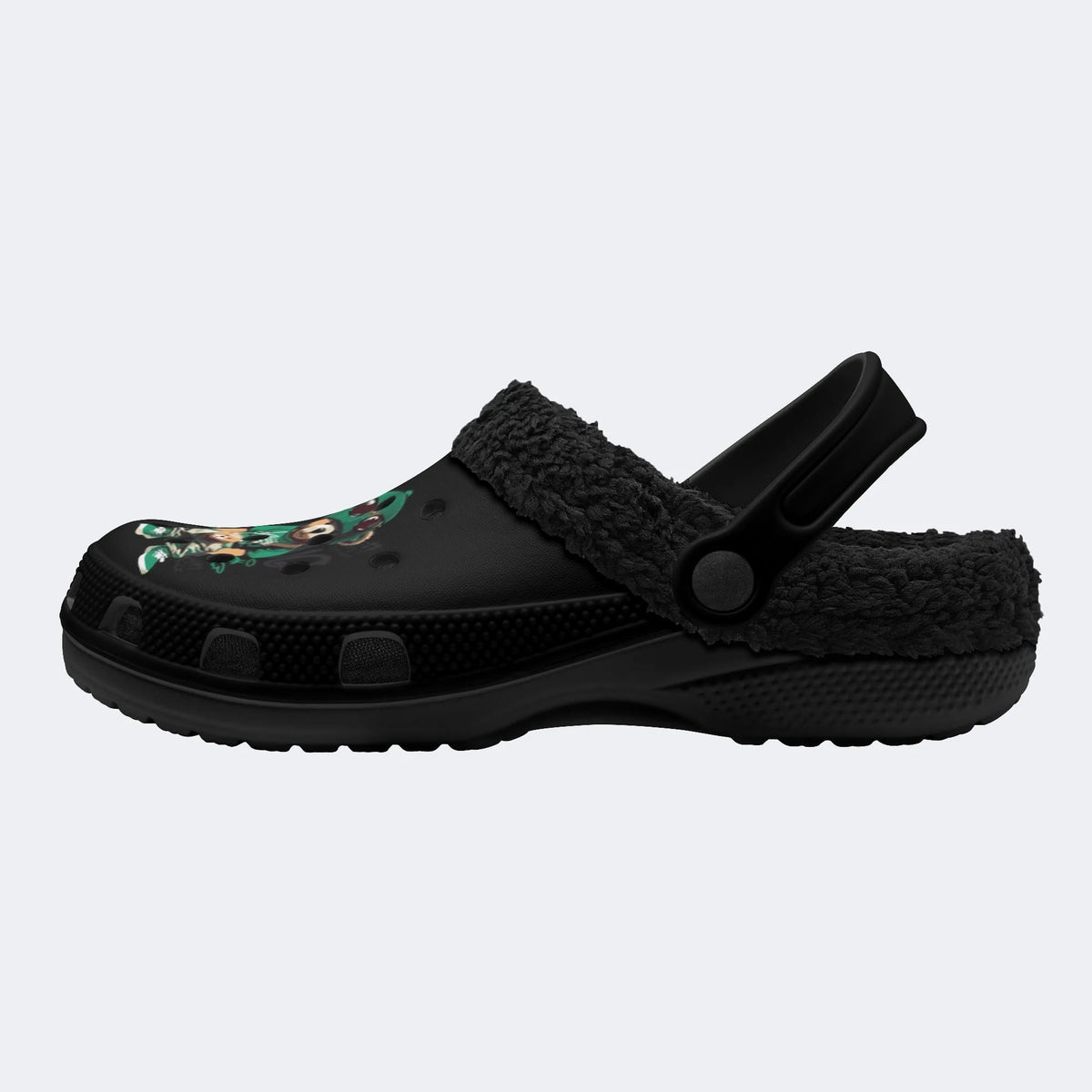 Hip‑hop Street Bear - Fur Lined Slippers/Sandals