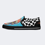 Unisex Skull Graffiti Art Print - Slip On Shoes