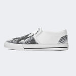 Unisex Skull Print - Slip On Shoes