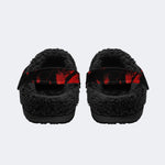 Blood Splash Skull - Fur Lined Slippers/Sandals