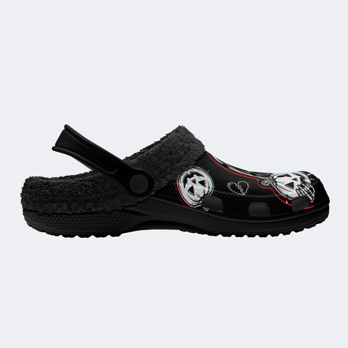 Spooky Reaper Pumpkin - Fur Lined Slippers/Sandals