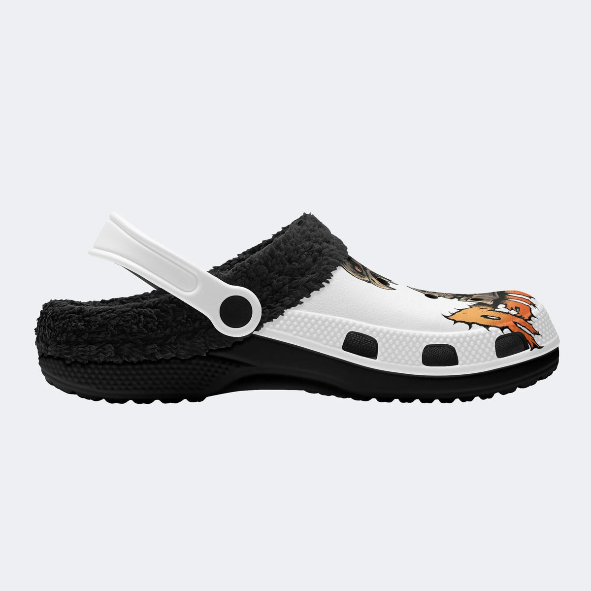 Trippy Bones - Fur Lined Slippers/Sandals