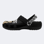 They Live Obey Print - Fur Lined Slippers/Sandals