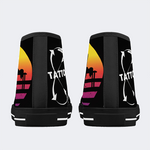 Unisex Tattoos Print - High Top Canvas